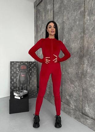 ❤️‍🔥стильний комбінезон, червоний