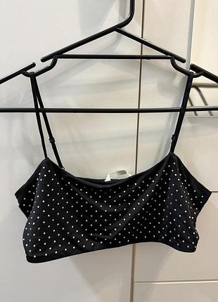 Топ зі стразами zara