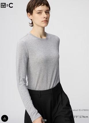 Лонгслив uniqlo heattech з кашеміром