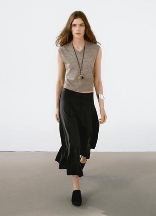 Льняна спідниця massimo dutti