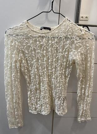Мереживний лонг zara