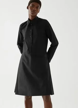 Сукня cos pleated cotton shirt dress / 44