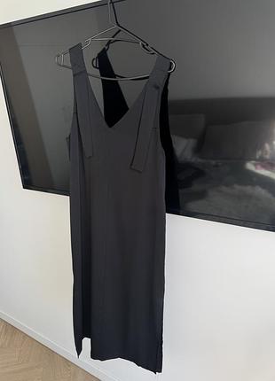Плаття чорне атласне h&m