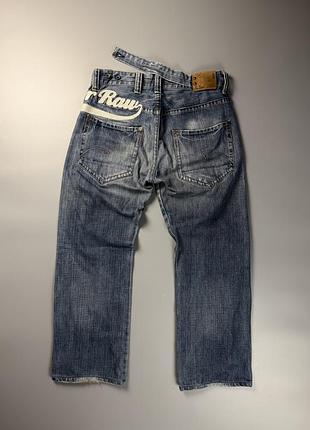 Джинси g-star raw 3301 big logo vintage y2k wide baggy w32 l32