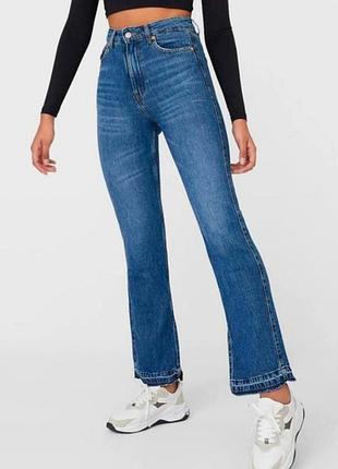 Жіночі джинси кльош із талією quinn new look uk 12 eur 40