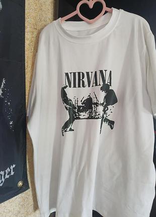 Футболка nirvana рок группы