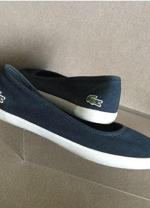 Lacoste marthe lcr , балетки відомого бренду оригінал, р.38,5 (24,8см).