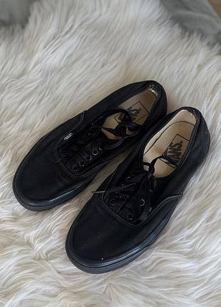 Vans чорні літні кеди