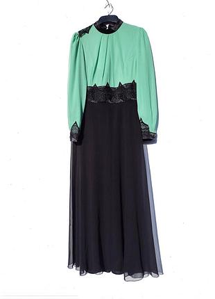 Красивое длинное нарядное массивное платье восточного стиля aramiss fashion