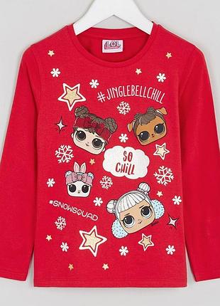 Яркая хлопковая кофта на 8-9 лет от matalan с l.o.l surprise