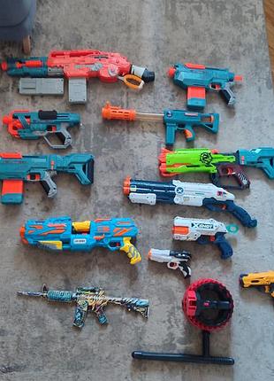 Детский пистолет, nerf и другие, без пулек
