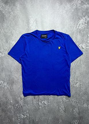 Vintage винтажная футболка lyle scott лайл скотт big logo casual кэжуал size xl размер хл