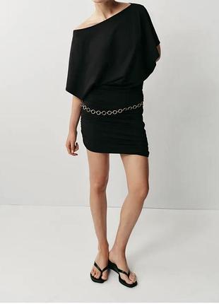 Zara новое эффектное короткое платье 50 р