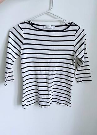 Zara лонгслів тельняшка xs (34)
