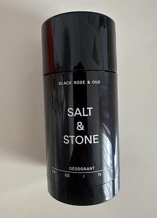 Натуральний дезодорант salt & stone deodorant black rose & oud