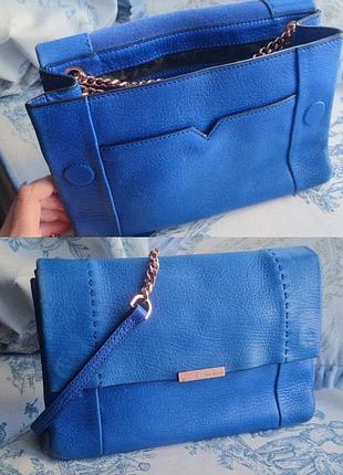 Ted baker / cross-body bag / синя сумка / крос-боді / 
cross-body bag tad baker / шкіряна сумка / крос боді шкіряна сумка