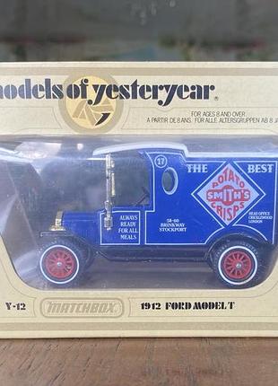 Модель автомобиля ford model t 1912 potato crisps 1:43 yesteryear matchbox англия