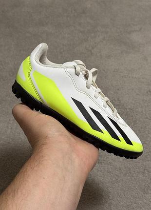 Adidas x crazyfast.4 tf 31р 19.5-20см сороконіжки футбольні оригінал