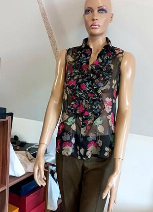 Lauren ralph lauren! оригінал! шикарна легка напівпрозора блуза блузка блузочка