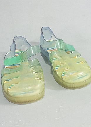 Прозрачные детские кроксы m&amp;s baby 27 размера стелька 16.5
