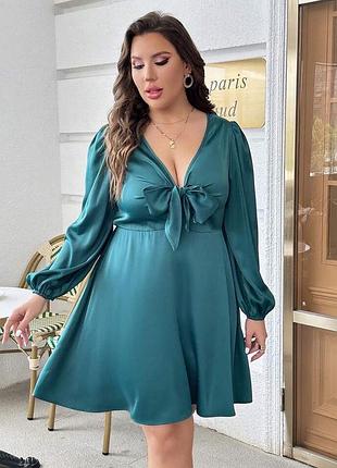 Розкішна смарагдова сукня 2xl
