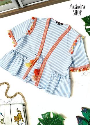 1+1=3❤️ красивая хлопковая накидка, блуза от trf outwear
