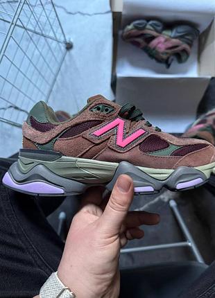 👟 кроссовки new balance 9060 burgundy pink / наложка bs👟