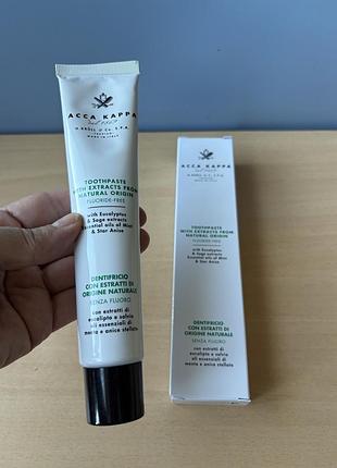 Acca kappa natural fluoride-free toothpaste зубна паста