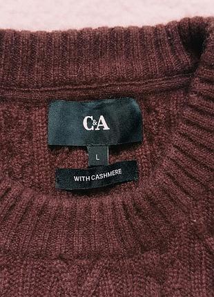 Свитер c&amp;a шерсть кашемир l