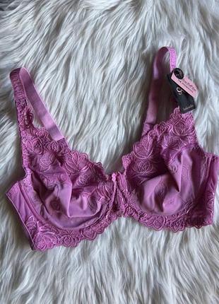 Гарний бюстгальтер з сіточкою та вишивкою 34dd 75e