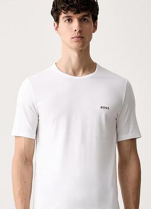 Оригінальна біла футболка boss (hugo boss), розмір xl (нова колекція)