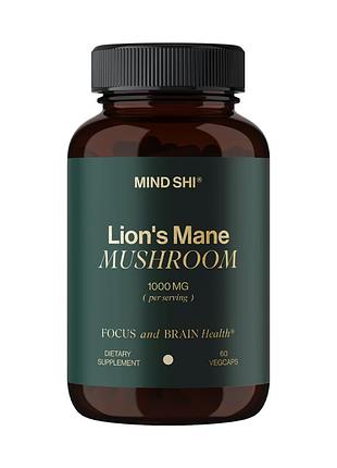 Lion's mane mushroom 1000 mg - 60 vegcaps (до 10.26+без етикетки)
