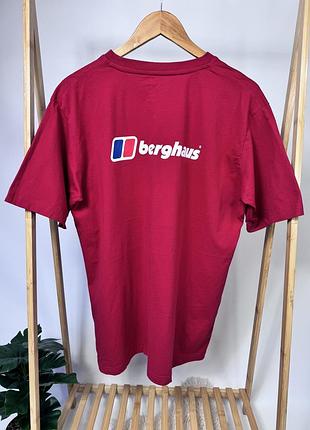 Футболка berghaus patagonia the north face чоловіча розмір xl червоного кольору outdoor з великим логотипом