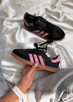 Кросівки adidas samba messi black pink