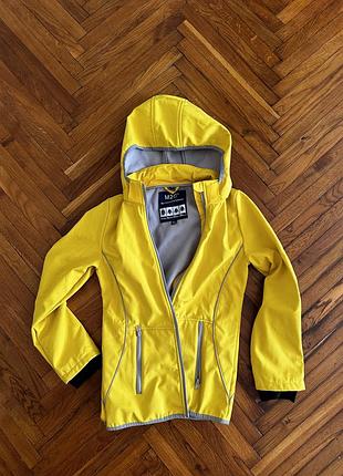 Куртка парка на дівчинку 8-10 років, гарний насичений жовтий колір