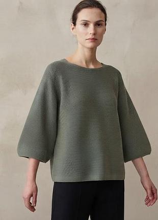 Uniqlo реглан кофта 3d вязки хлопок