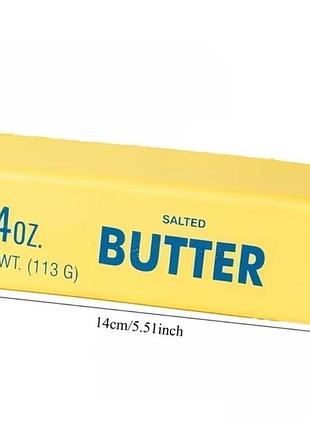 Сквіш антистрес без передплати salted butter 14 см жовтий