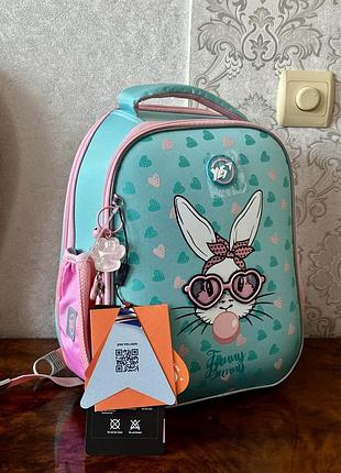 Шкільний каркасний рюкзак yes h-100 funny bunny