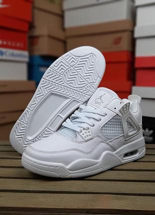 Жіночі кросівки  nike air jordan 4 retro білі
