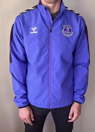 Куртка чоловіча спортивна футбольна легка вітровка hummel everton