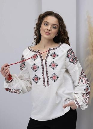 Біла жіноча вишиванка 💓 базова жіноча вишиванка 💓 вишита блуза в етно стилі 💓 біла жіноча вишиванка 💓