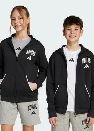 Толстовка seasonals essentials collegiate typography full-zip kids sportswear jm1534