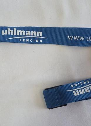 Новий фірмовий ланьярд uhlmann fencing (шнурок для ключів/бейджів)