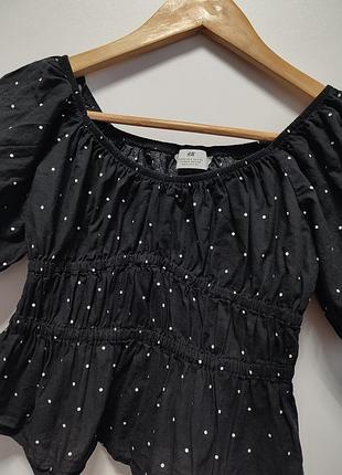 Чорна блуза h&m 2