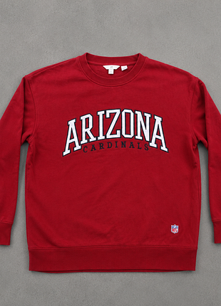 Красный свитшот h&amp;m x nfl (arizona cardinals)