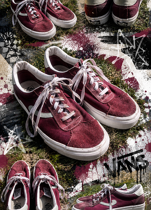 Vans old skool бордові кеди — класичний стиль, оригінальний дизайн