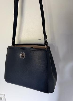 Сумка zara, темно синя сумка zara через плече