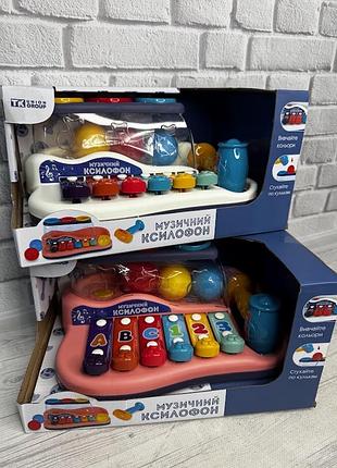 Музичний ксилофон (56489) "tk group", 2 види, стукалка