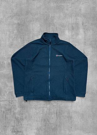 Фліс berghaus оригінал синя кофта чоловіча флісова куртка бергхаус зіпка