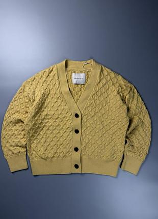 Жіночий кардиган gant / в’язаний жовтий кардиган gant / розмір l